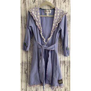 Matilda Jane Purple Polka Dots Robe Ruffles Girls Size 8